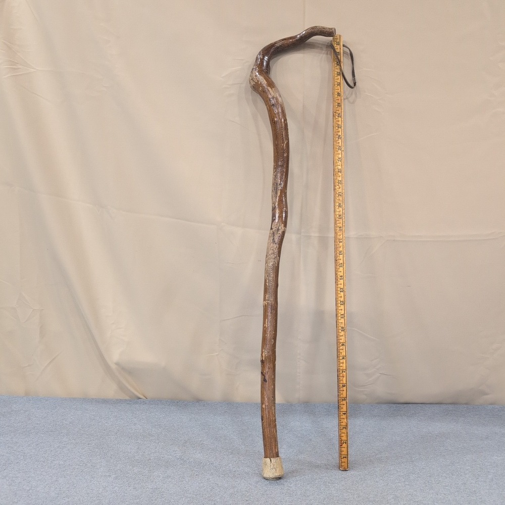 Handmade Rustic Natural Wood Twisted Walking Stick Cane Brown VG - Picture 8 of 8